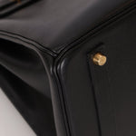 Hermès 2003 Noir Courchevel Retourne Birkin 35 GHW - FashioNica