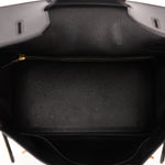 Hermès 2003 Noir Courchevel Retourne Birkin 35 GHW - FashioNica