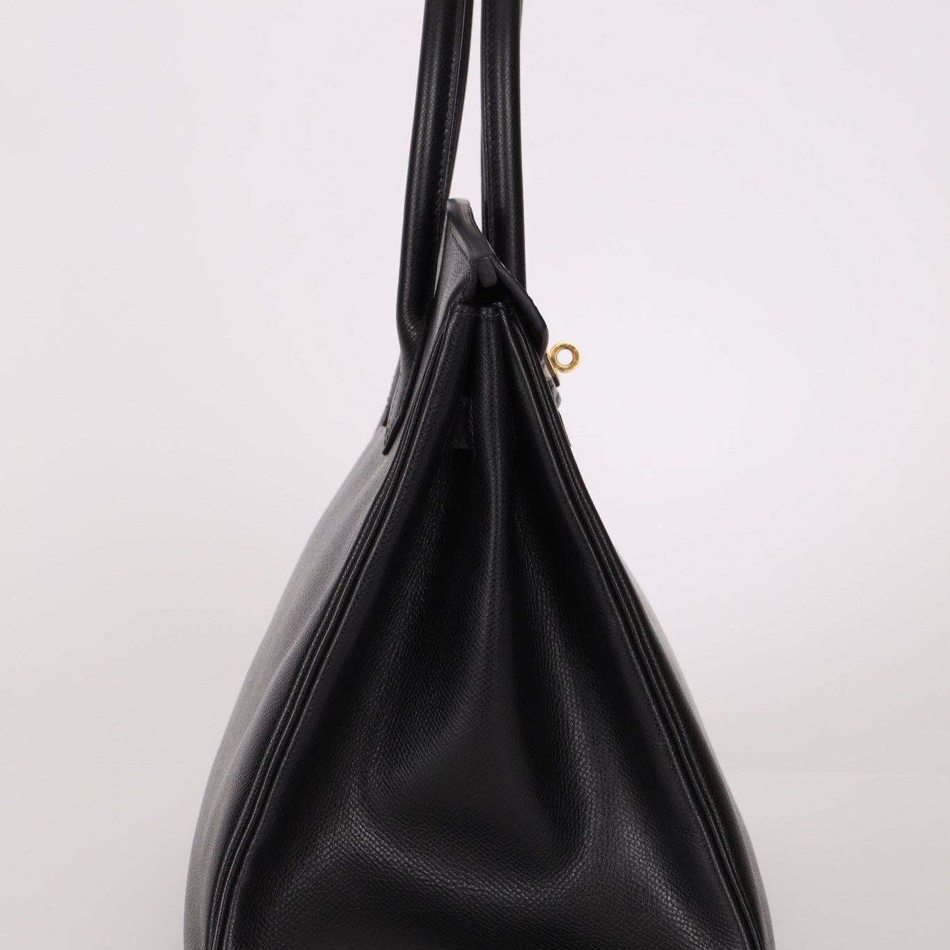 Hermès 2003 Noir Courchevel Retourne Birkin 35 GHW - FashioNica
