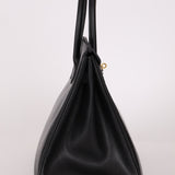 Hermès 2003 Noir Courchevel Retourne Birkin 35 GHW - FashioNica