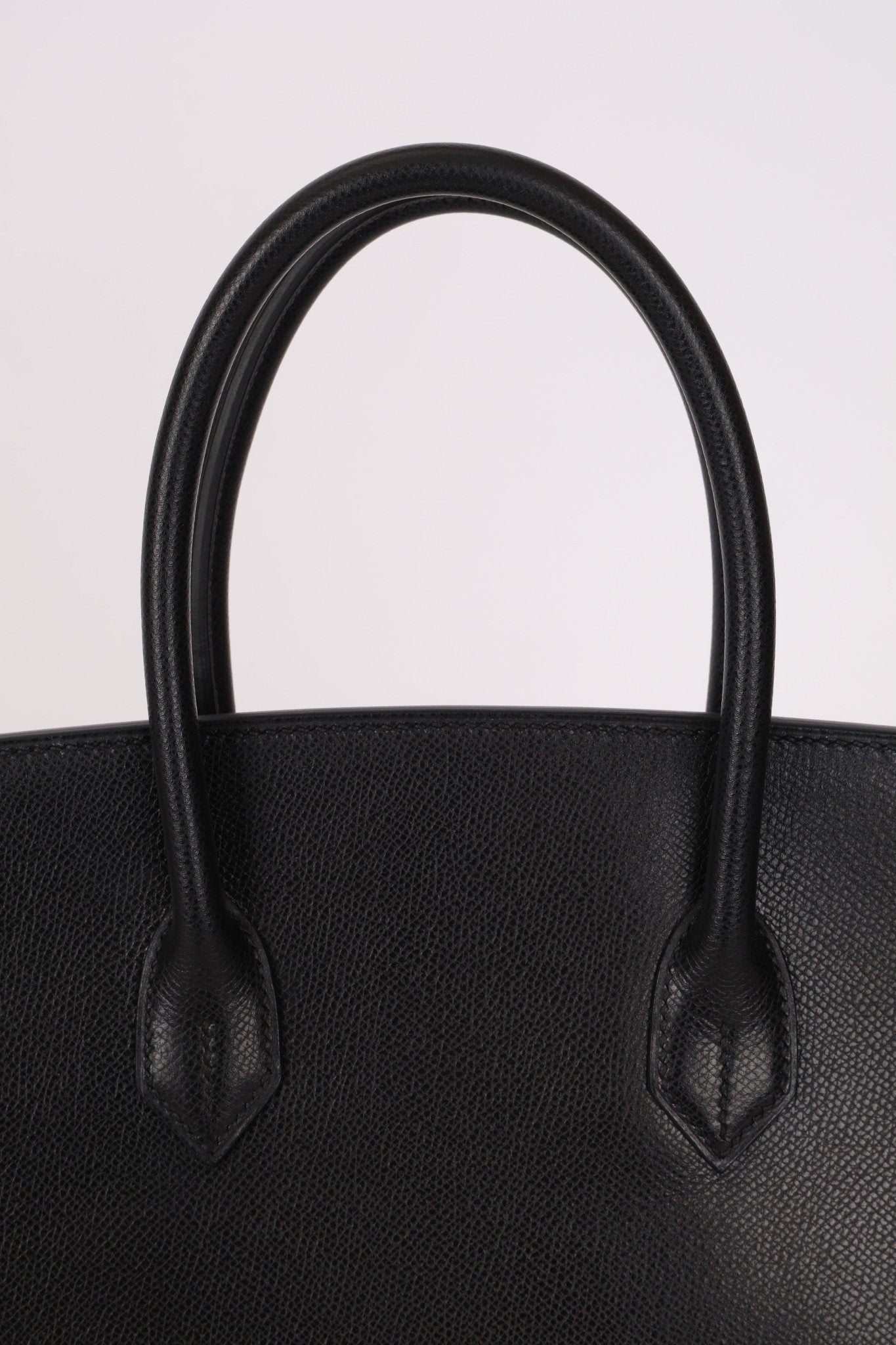 Hermès 2003 Noir Courchevel Retourne Birkin 35 GHW - FashioNica