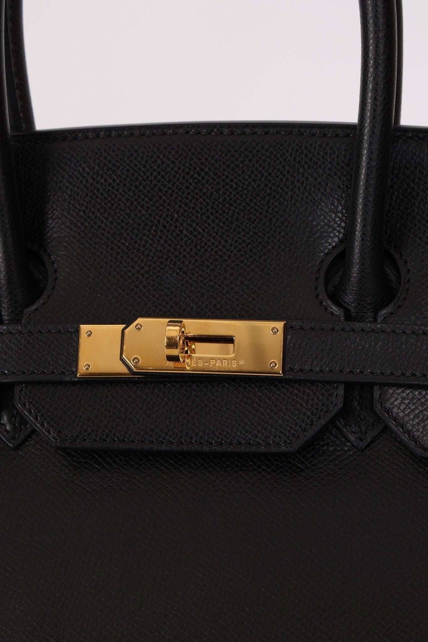 Hermès 2003 Noir Courchevel Retourne Birkin 35 GHW - FashioNica