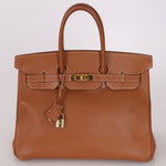 Hermès 2004 Birkin Gold Courchevel 35 - FashioNica