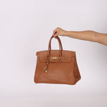 Hermès 2004 Birkin Gold Courchevel 35 - FashioNica