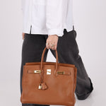 Hermès 2004 Birkin Gold Courchevel 35 - FashioNica