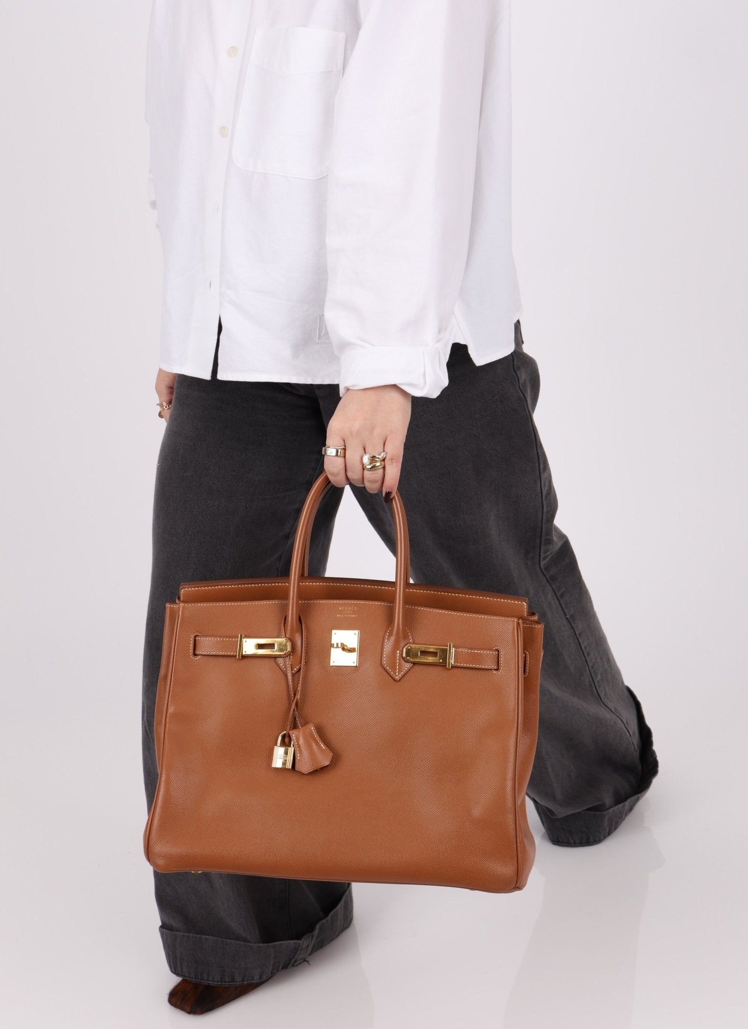 Hermès 2004 Birkin Gold Courchevel 35 - FashioNica