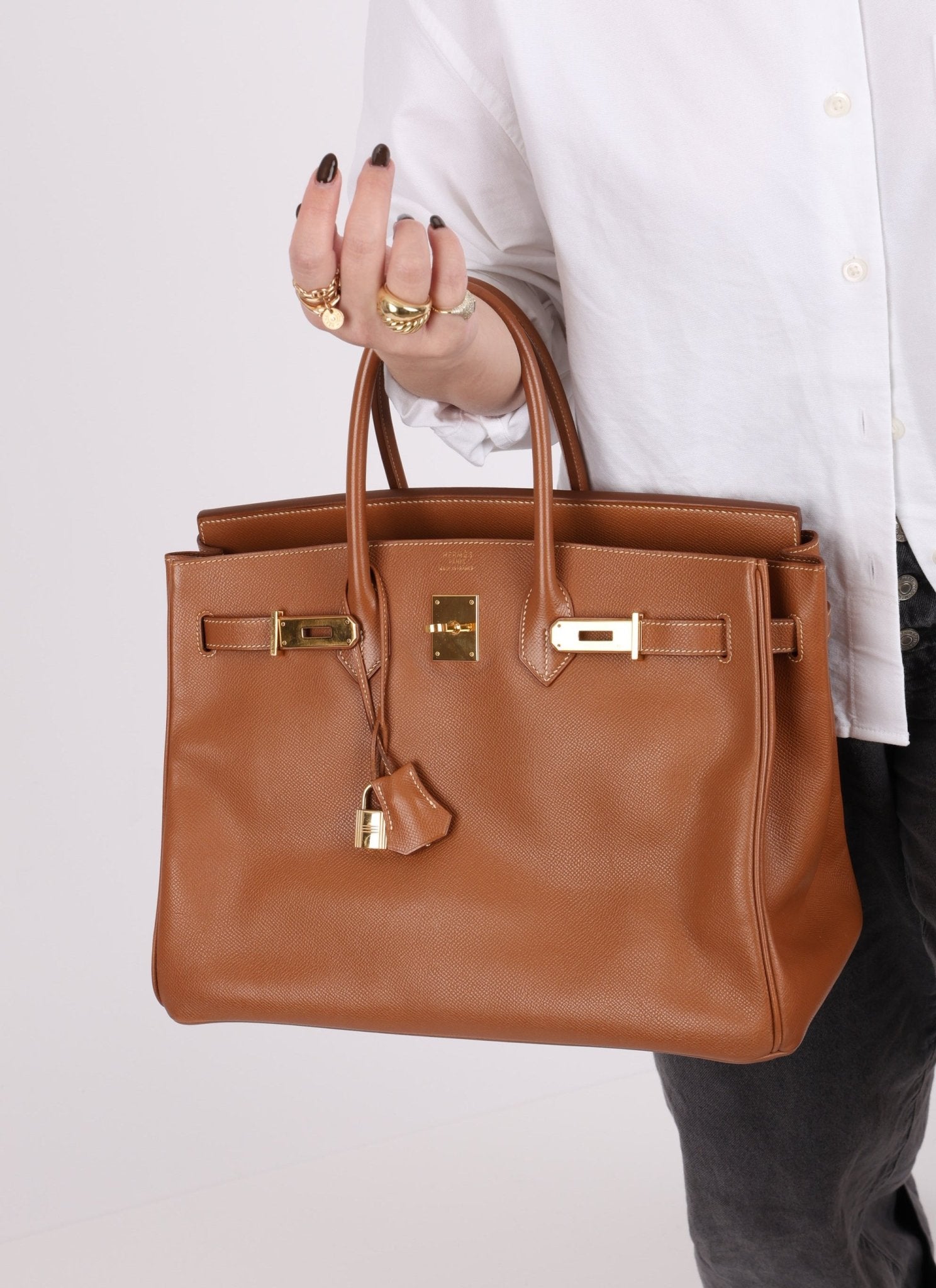 Hermès 2004 Birkin Gold Courchevel 35 - FashioNica