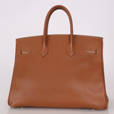 Hermès 2004 Birkin Gold Courchevel 35 - FashioNica