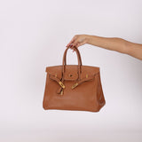 Hermès 2004 Birkin Gold Courchevel 35 - FashioNica