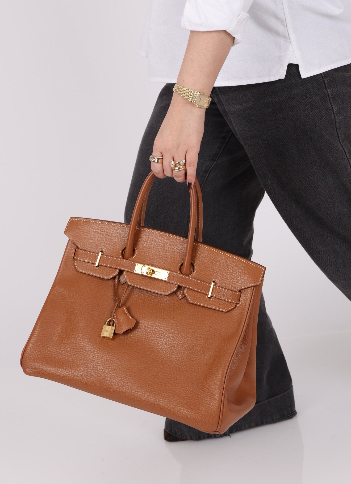 Hermès 2004 Birkin Gold Courchevel 35 - FashioNica