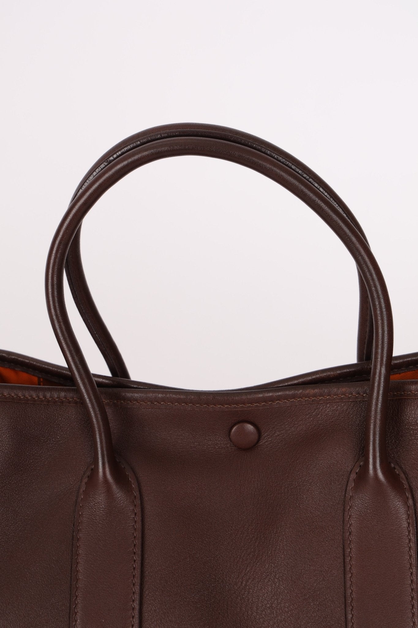 Hermès 2004 Chocolat Swift Bolduc Twilly Garden Party 30 PHW - FashioNica