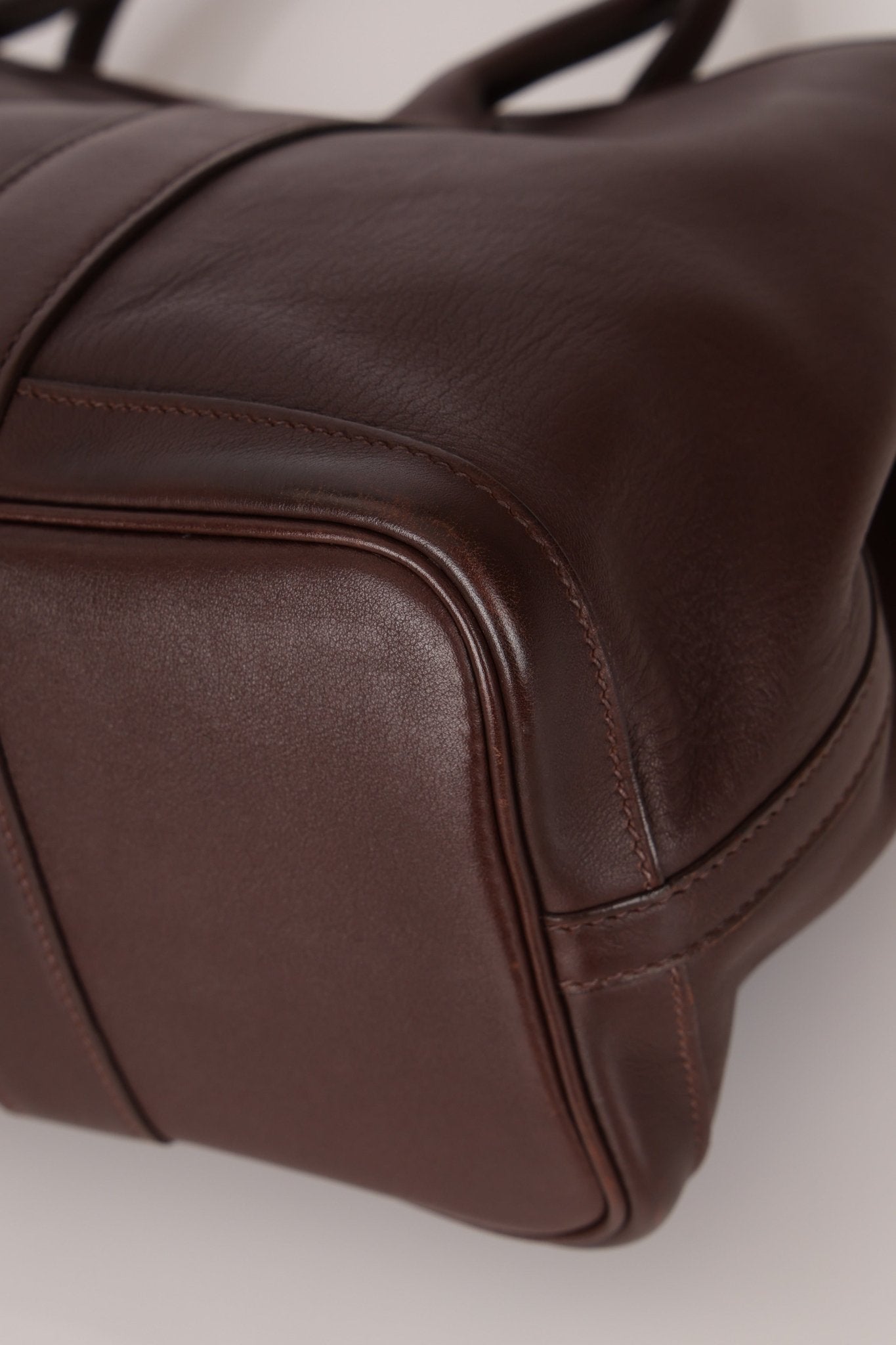 Hermès 2004 Chocolat Swift Bolduc Twilly Garden Party 30 PHW - FashioNica