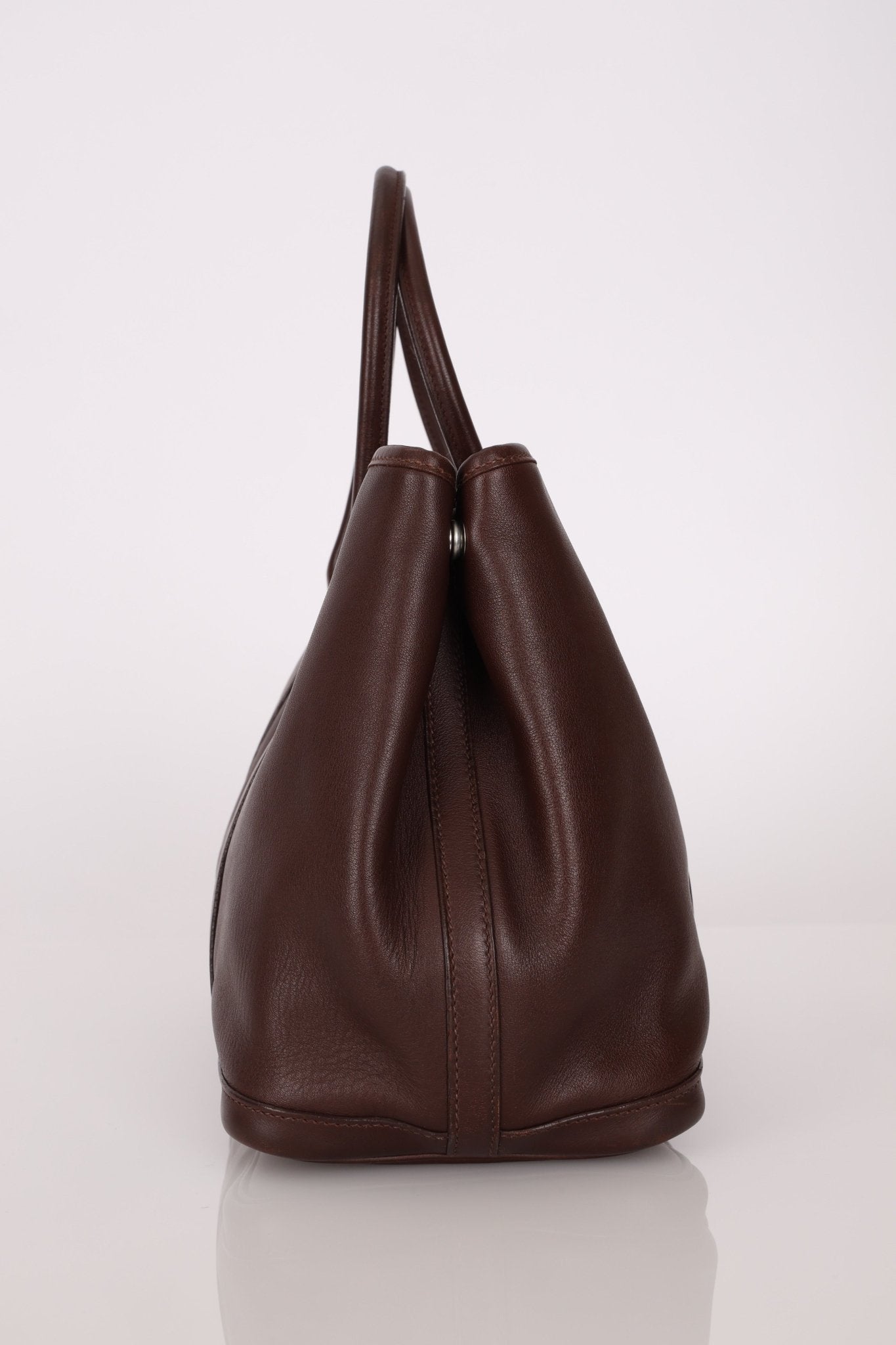 Hermès 2004 Chocolat Swift Bolduc Twilly Garden Party 30 PHW - FashioNica