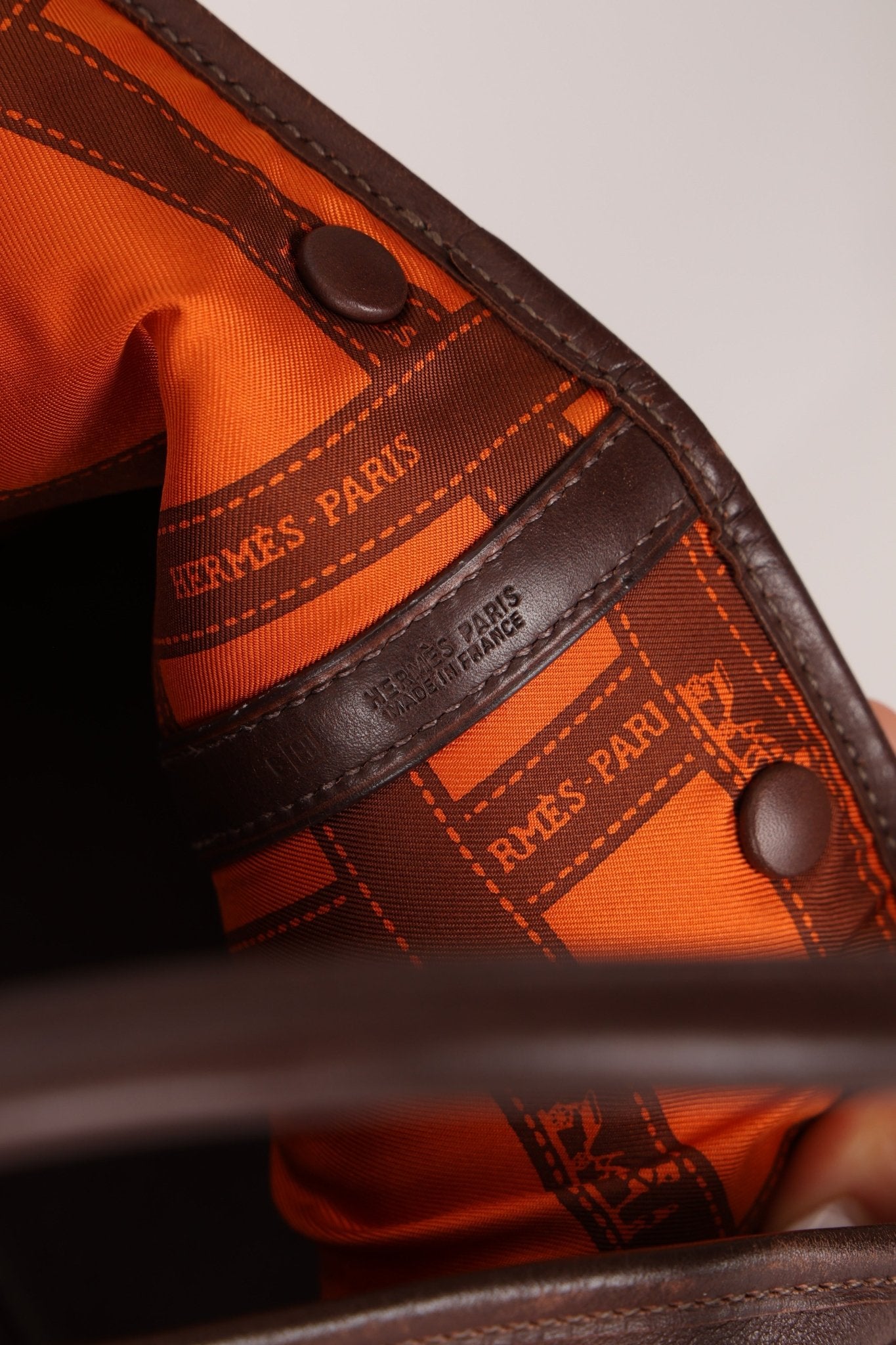 Hermès 2004 Chocolat Swift Bolduc Twilly Garden Party 30 PHW - FashioNica