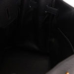 Hermès 2004 Noir Clemence Birkin 35 Retourne GHW - FashioNica