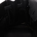 Hermès 2004 Noir Clemence Birkin 35 Retourne GHW - FashioNica