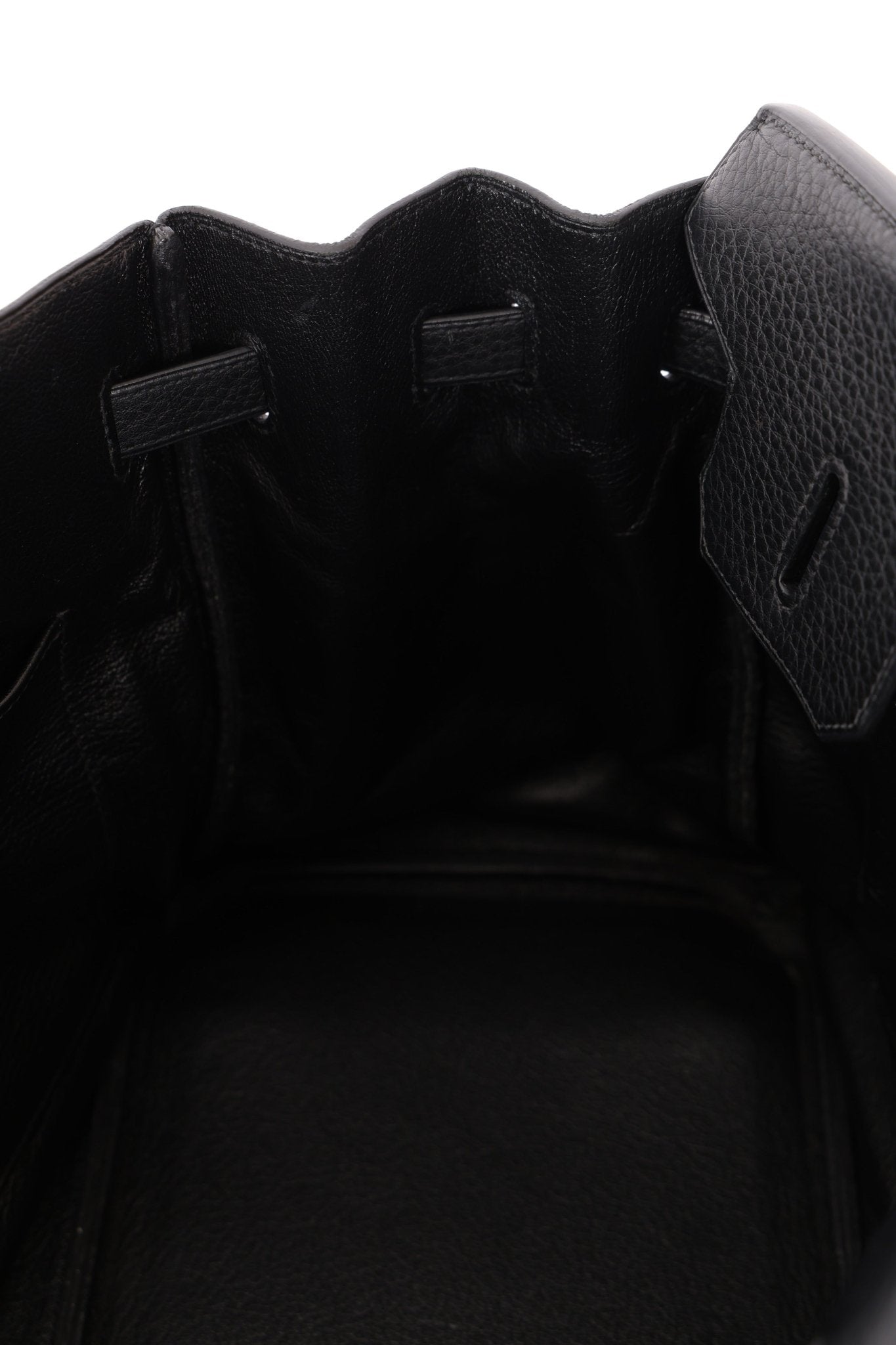 Hermès 2004 Noir Clemence Birkin 35 Retourne GHW - FashioNica