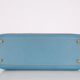 Hermès 2005 Bleu Jean Epsom Retourne Kelly 32 GHW - FashioNica