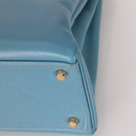 Hermès 2005 Bleu Jean Epsom Retourne Kelly 32 GHW - FashioNica