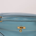 Hermès 2005 Bleu Jean Epsom Retourne Kelly 32 GHW - FashioNica