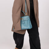 Hermès 2005 Bleu Jean Epsom Retourne Kelly 32 GHW - FashioNica