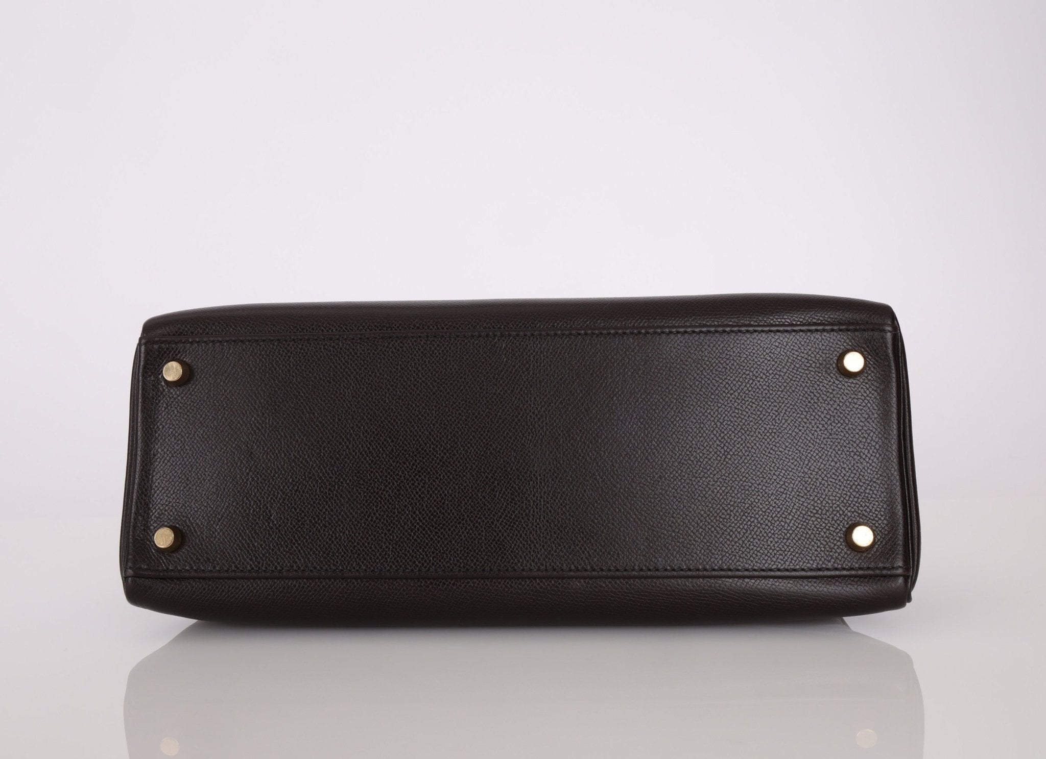 Hermès 2005 Chocolate Epsom Retourne Kelly 32 GHW - FashioNica