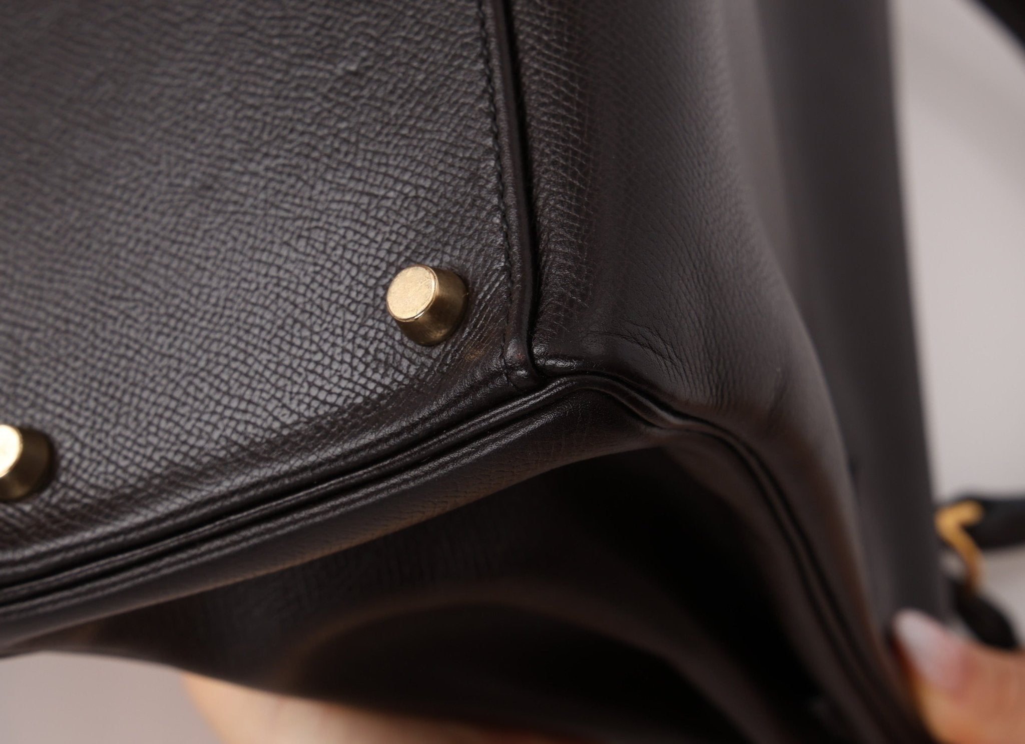 Hermès 2005 Chocolate Epsom Retourne Kelly 32 GHW - FashioNica