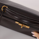 Hermès 2005 Chocolate Epsom Retourne Kelly 32 GHW - FashioNica