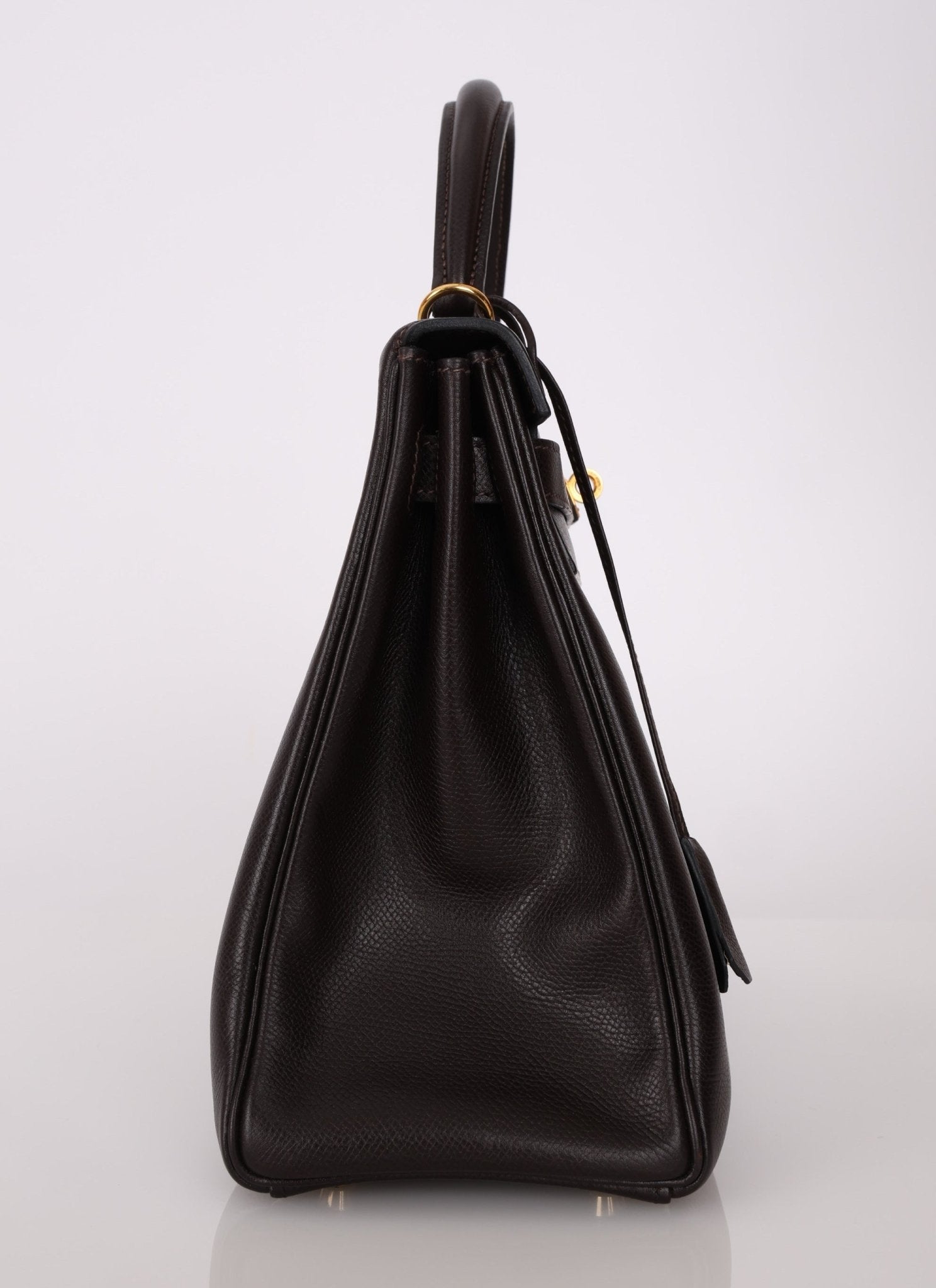 Hermès 2005 Chocolate Epsom Retourne Kelly 32 GHW - FashioNica