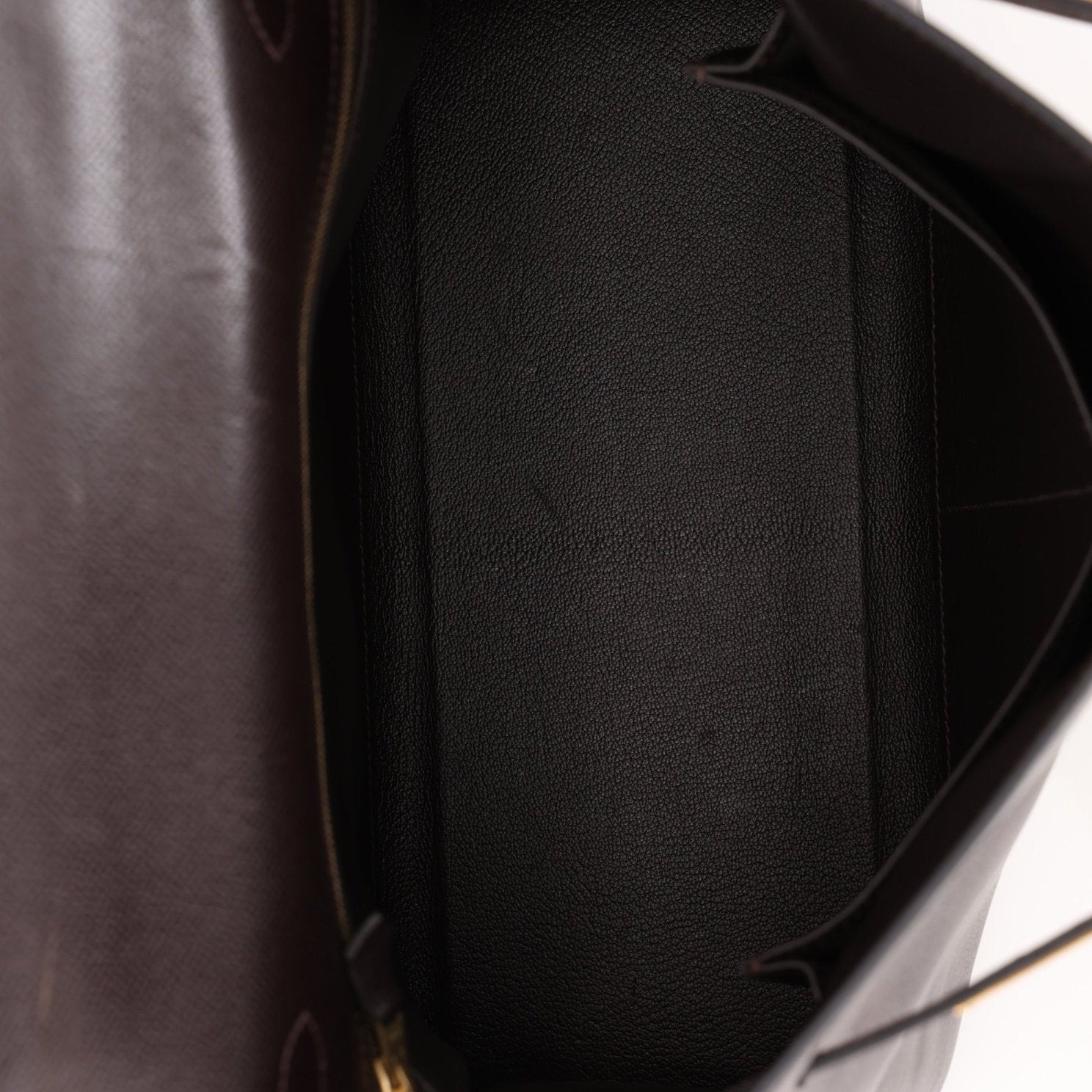 Hermès 2005 Chocolate Epsom Retourne Kelly 32 GHW - FashioNica