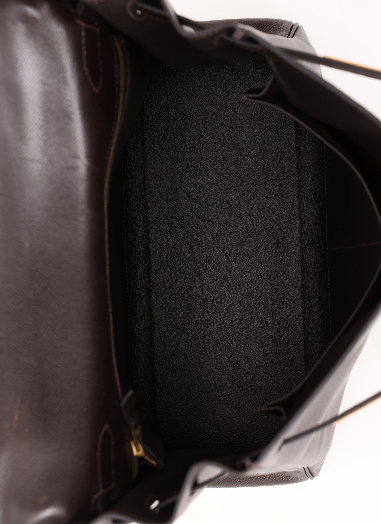 Hermès 2005 Chocolate Epsom Retourne Kelly 32 GHW - FashioNica