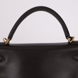 Hermès 2005 Chocolate Epsom Retourne Kelly 32 GHW - FashioNica