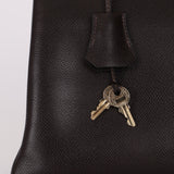 Hermès 2005 Chocolate Epsom Retourne Kelly 32 GHW - FashioNica