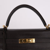 Hermès 2005 Chocolate Epsom Retourne Kelly 32 GHW - FashioNica