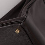Hermès 2005 Chocolate Epsom Retourne Kelly 32 GHW - FashioNica