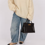 Hermès 2005 Chocolate Epsom Retourne Kelly 32 GHW - FashioNica