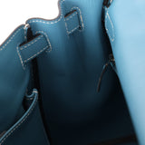 Hermès 2006 Bleu Jean Swift Retourne Kelly 28 PHW - FashioNica