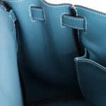 Hermès 2006 Bleu Jean Swift Retourne Kelly 28 PHW - FashioNica