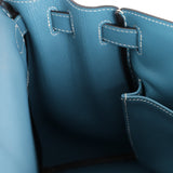 Hermès 2006 Bleu Jean Swift Retourne Kelly 28 PHW - FashioNica