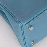 Hermès 2006 Bleu Jean Swift Retourne Kelly 28 PHW - FashioNica