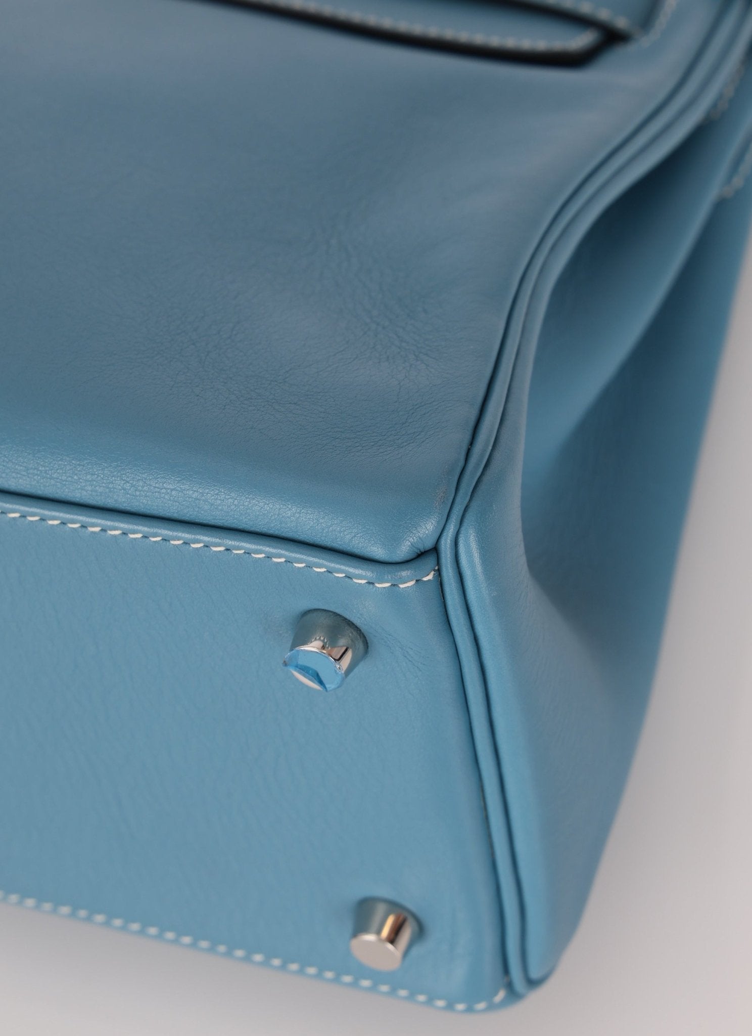 Hermès 2006 Bleu Jean Swift Retourne Kelly 28 PHW - FashioNica