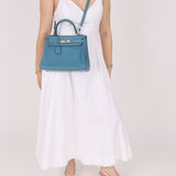 Hermès 2006 Bleu Jean Swift Retourne Kelly 28 PHW - FashioNica