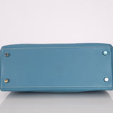 Hermès 2006 Bleu Jean Swift Retourne Kelly 28 PHW - FashioNica