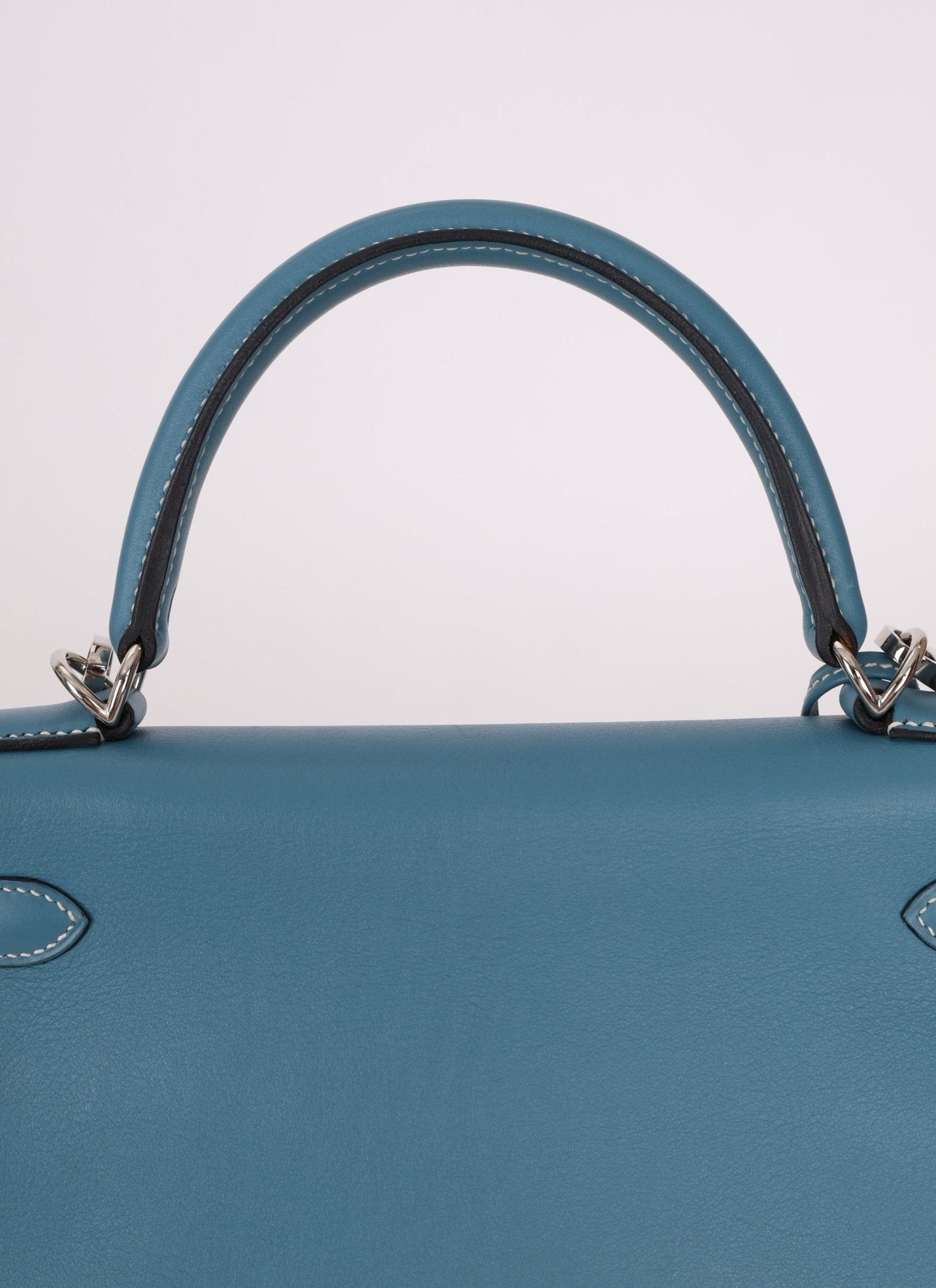 Hermès 2006 Bleu Jean Swift Retourne Kelly 28 PHW - FashioNica