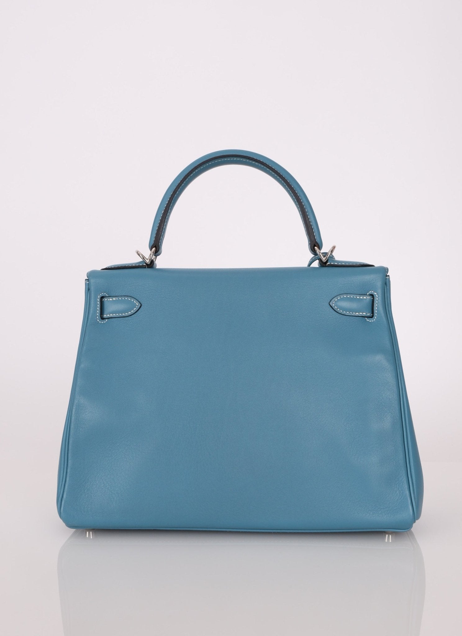 Hermès 2006 Bleu Jean Swift Retourne Kelly 28 PHW - FashioNica