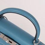 Hermès 2006 Bleu Jean Swift Retourne Kelly 28 PHW - FashioNica