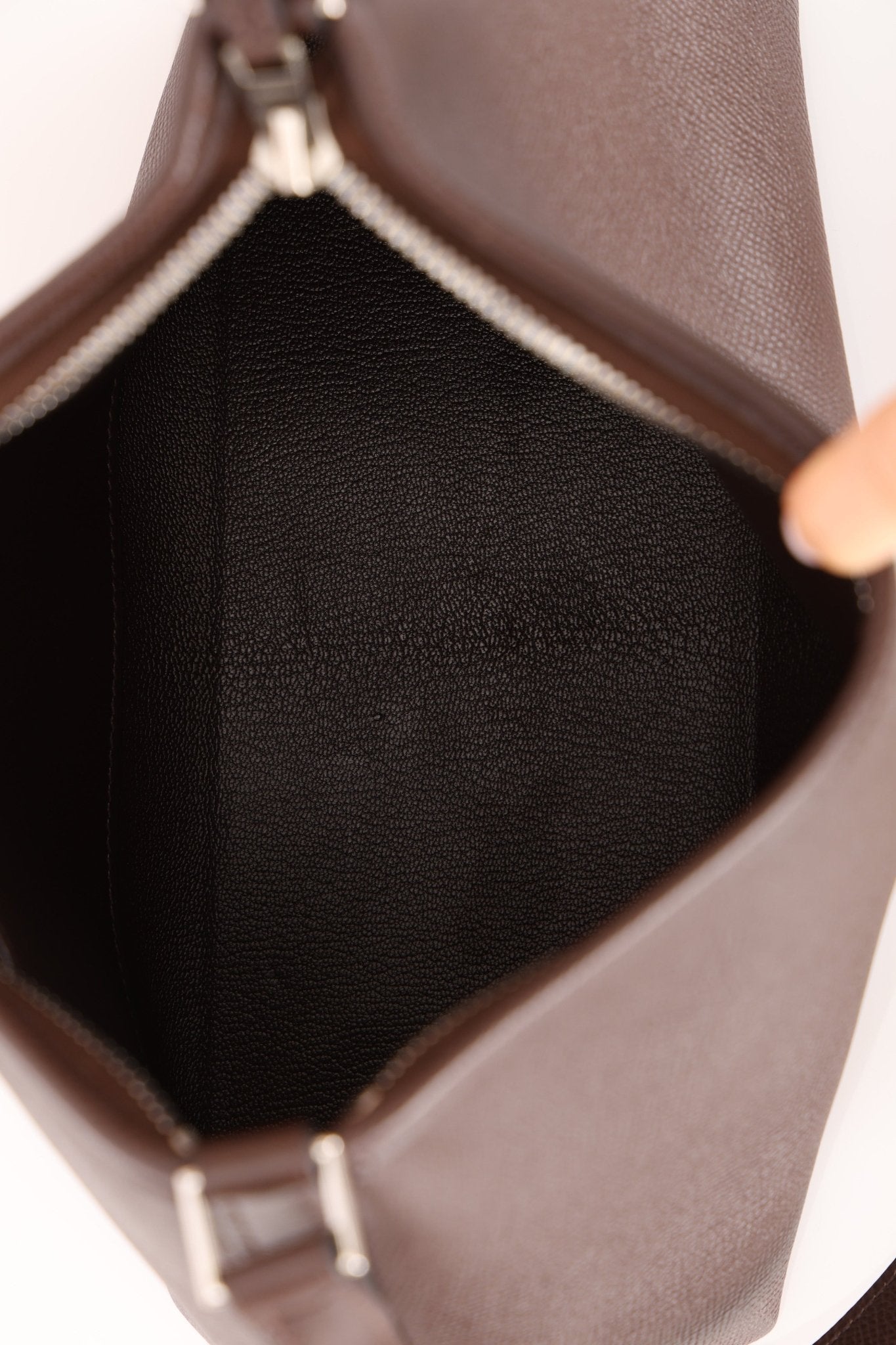 Hermès 2006 Chocolat Epsom Berlingo PM - FashioNica