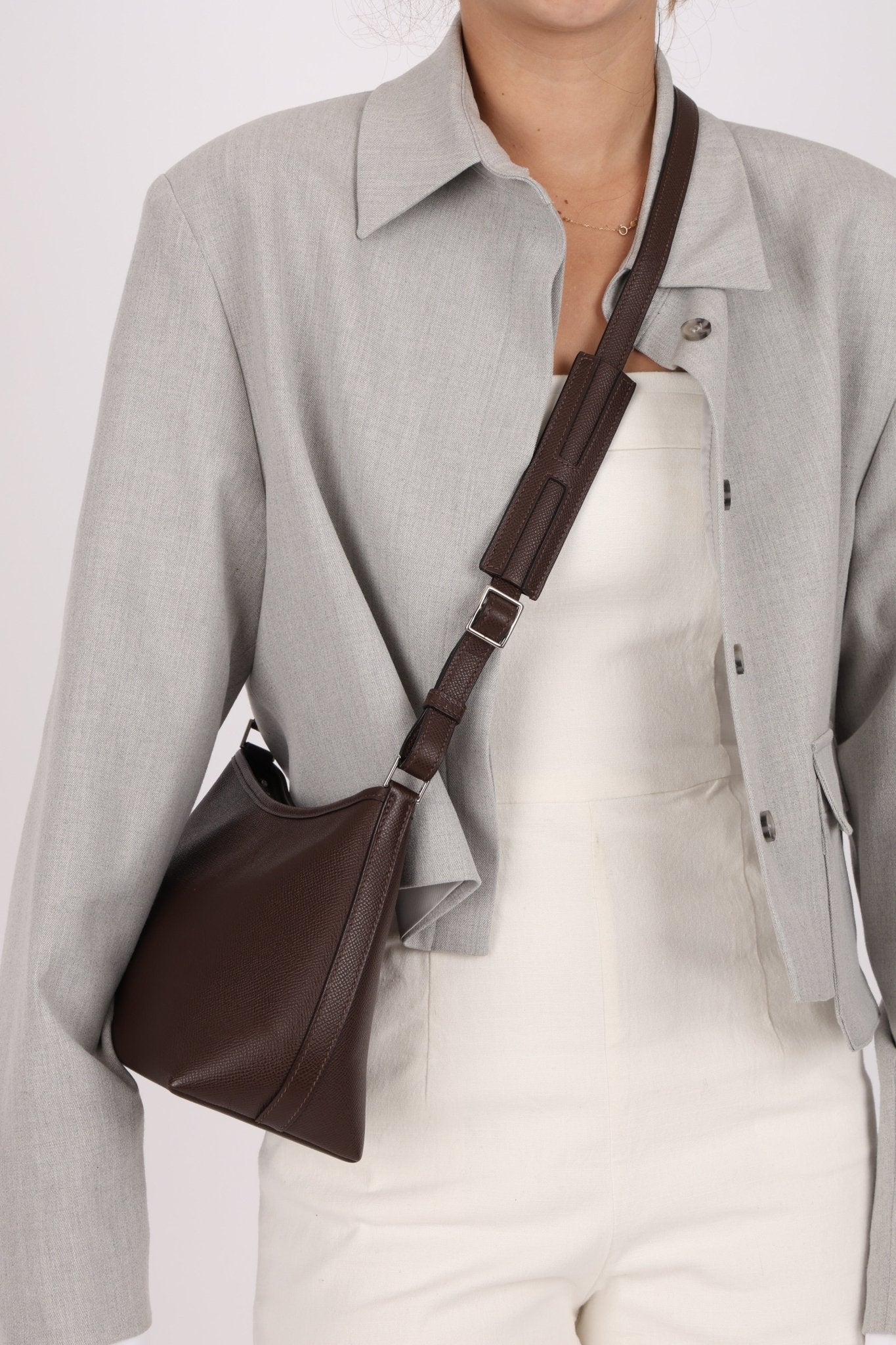 Hermès 2006 Chocolat Epsom Berlingo PM - FashioNica