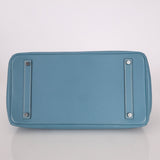 Hermès 2007 Bleu Jean Epsom Birkin 35 PHW - FashioNica