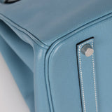 Hermès 2007 Bleu Jean Epsom Birkin 35 PHW - FashioNica